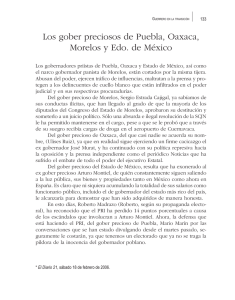 Los gober preciosos de Puebla, Oaxaca, Morelos y Edo. de México