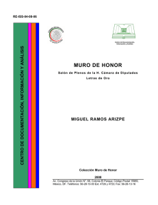 MURO DE HONOR MIGUEL RAMOS ARIZPE S