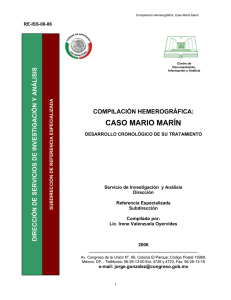 Compilación hemerográfica: Caso Mario Marín : desarrollo cronológico (febrero a junio de 2006).