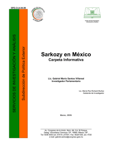 Sarkozy en México. Carpeta Informativa.