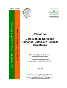 Parlatino. Comisión de Derechos Humanos, Justicia y Políticas Carcelarias.