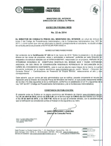 CERTIFICCION N. 424 DEL 6 DE MARZO DE 2014   CON RADICADO EXTMI14-0007447 PARA EL PROYECTO: ANÁLISIS DE LA INTEGRIDAD ECOLÓGICA DE  COBERTURAS VEGETALES DEL BOSQUE SECO Y FAUNA VERTEBRADA ASOCIADA, EN DOS ÁREAS DE CONSERVACIÓN REGIONALES POTENCIALES DE DECLARACIÓN EN EL CAÑÓN DEL CHICAMOCHA (SANTANDER)