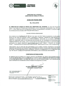 CERTIFICCION N. 472 DEL 6 DE MARZO DE 2014   CON RADICADO EXTMI14-0008315 PARA EL PROYECTO: CONTRATO ÚNICO DE CONCESIÓN PARA LA EXPLORACIÓN-EXPLOTACIÓN DE UN YACIMIENTO DE MATERIALES DE CONSTRUCCIÓN NO. HJD-11221X