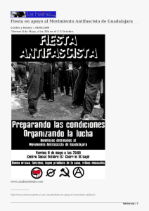 Fiesta en apoyo al Movimiento Antifascista de Guadalajara www.cambioydebate.com _______________