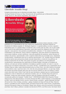 Liberdade Arnaldo Otegi