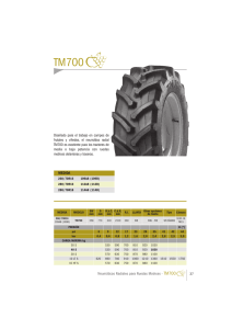 Catálogo TM700 (frutales y viñedos)