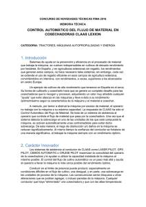 Catálogo CONTROL AUTOMÁTICO DEL FLUJO DE MATERIAL EN COSECHADORAS CLAAS LEXION