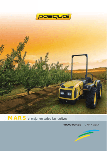 Catálogo Tractor pasquali MARS articulados, reversibles o con posibilidad cabina bajo perfil