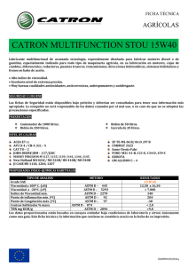 Catálogo CATRON Multi Function STOU 15W40