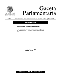 De Ley de Ingresos de la Federación para el ejercicio fiscal 2013.