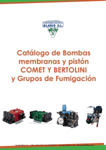 Catálogo Bomba fumigar idromeccanica Bertolini mod. Ck220
