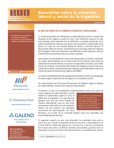 Newsletter sobre la situación laboral y social de la Argentina indice