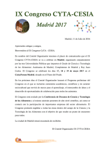 Carta presentacion Cyta-Cesia Madrid2017. conferencia de decanos