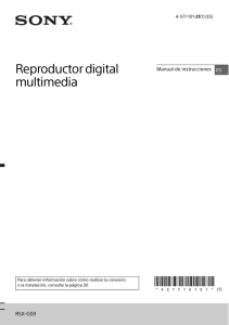 Reproductor digital multimedia RSX-GS9 Manual de instrucciones