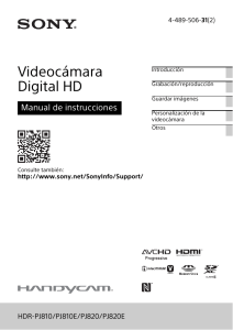 Videocámara Digital HD Manual de instrucciones 31