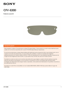 CFV-E20D Protector ocular 2D
