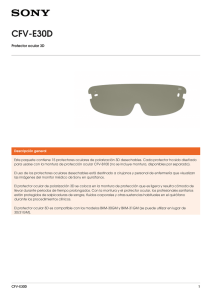 CFV-E30D Protector ocular 3D