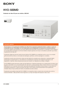 HVO-500MD Grabador de vídeo HD para uso médico, USB/NAS