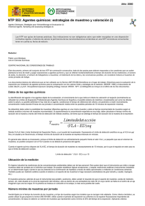 Nueva ventana:NTP 553: Agentes químicos: estrategias de muestreo y valoración (I) (pdf, 730 Kbytes)