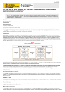 Nueva ventana:NTP 556: Nivel de "salud" y calidad de la empresa: el modelo de auditoría EFQM actualizado (pdf, 301 Kbytes)