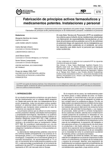Nueva ventana:NTP 879: Fabricación de principios activos farmacéuticos y medicamentos potentes. Instalaciones y personal (pdf, 437 Kbytes)