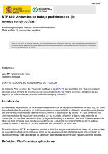 Nueva ventana:NTP 669: Andamios de trabajo prefabricados (I): normas constructivas (pdf, 633 Kbytes)