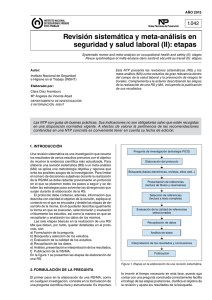 Nueva ventana:NTP 1042: Revisión sistemática y meta-análisis en seguridad y salud laboral (II): etapas - Año 2015 (pdf, 122 Kbytes)