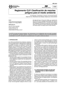 Nueva ventana:NTP 1059: Reglamento CLP. Clasificación de mezclas: peligros para el medio ambiente (pdf, 679 Kbytes)