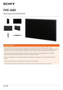FWD-46B2 Monitor de gran formato LED Full HD de 46&#34;