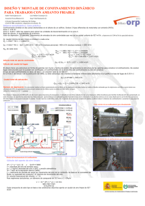 Enlace en nueva ventana: Diseño y montaje para trabajo de confinamiento dinámico para trabajos con amianto friable (2012)