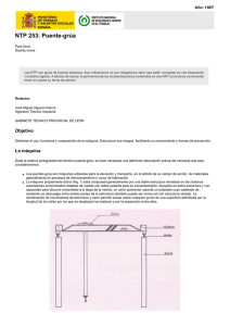 Nueva ventana:NTP 253: Puente-grúa (pdf, 430 Kbytes)