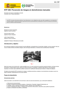 Nueva ventana:NTP 258: Prevención de riesgos en demoliciones manuales (pdf, 213 Kbytes)