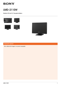 LMD-2110W Monitor LCD de 21,5&#34; de gama básica Descripción general
