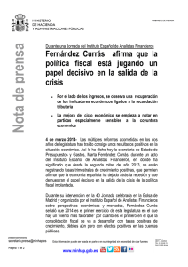 Nota Prensa Ministerio Hacienda