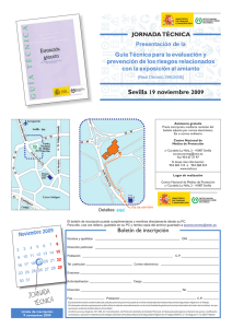 Nueva ventana:Presentación de la Guía Técnica para la evaluación y prevención de los riesgos relacionados con la exposición al amianto. Programa (pdf, 1,12 Mbytes)