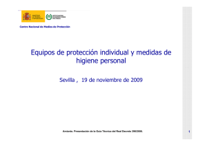 Nueva ventana:Equipos de protección individual y medidas de higiene personal. (pdf, 316 Kbytes)