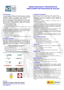 Nueva ventana:Riesgo biológico: prevención de infecciones por pinchazos de agujas (2008) (pdf, 93 Kbytes)