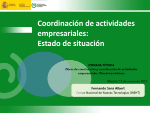 Nueva ventana:Coordinación de actividades empresariales: estado de situación (pdf, 898 Kbytes)