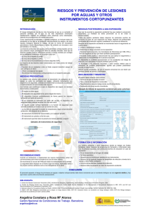 Nueva ventana:Riesgo y prevención de lesiones por agujas y otros instrumentos cortopunzantes (2009) (pdf, 120 Kbytes)