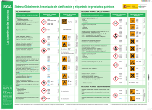 Nueva ventana:Sistema Globalmente Armonizado de clasificación y etiquetado de productos químicos (2014) (pdf, 2,44 Mbytes)