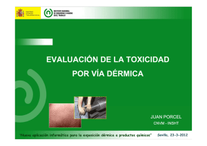 Nueva ventana:Evaluación de la toxicidad por vía dérmica (pdf, 1,40 Mbytes)