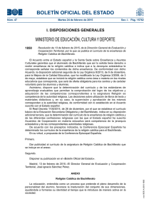 BOLETÍN OFICIAL DEL ESTADO MINISTERIO DE EDUCACIÓN, CULTURA Y DEPORTE 1850