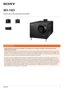 SRX-T423 Proyector 4K con ultra alta resolución de 23 000 lm