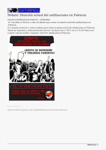 Debate: Stuación actual del antifascismo en Palencia