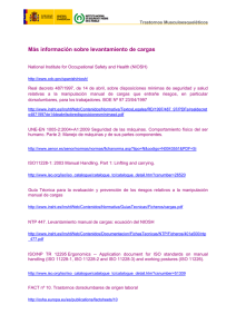 Nueva ventana:Más información sobre levantamiento de cargas (pdf, 55 Kbytes)