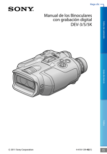 Manual de los Binoculares con grabación digital DEV-3/5/5K ES