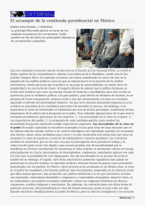 El arranque de la contienda presidencial en México
