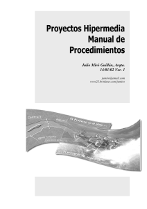 Proyectos Hipermedia en la Red, manual de procedimientos
