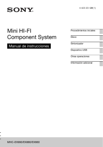 Mini HI-FI Component System Manual de instrucciones MHC-EX990/EX880/EX660