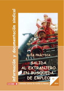 Guía práctica salida al extranjero en búsqueda de empleo CCOO